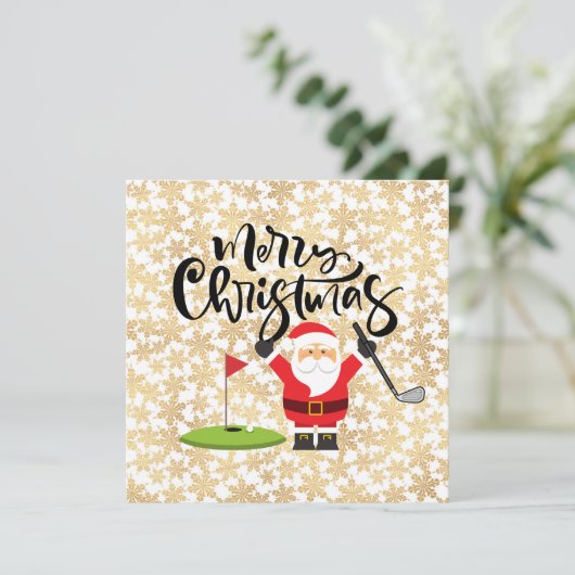 サンタのゴルファーとゴルフ遊メリークリスマス (スタンド正面)