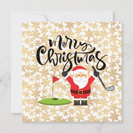 サンタのゴルファーとゴルフ遊メリークリスマス (正面)