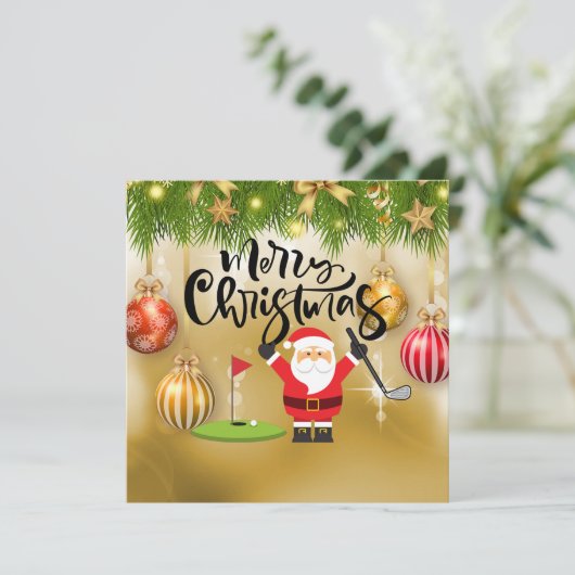 サンタのゴルファーとゴルフ遊メリークリスマス (スタンド正面)