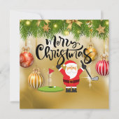 サンタのゴルファーとゴルフ遊メリークリスマス (正面)