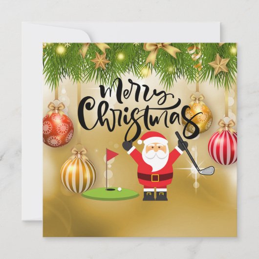 サンタのゴルファーとゴルフ遊メリークリスマス (正面)