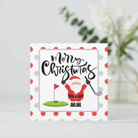 サンタのゴルファーとゴルフ遊メリークリスマス (スタンド正面)