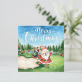 サンタのゴルファーとゴルフ遊メリークリスマス (スタンド正面)