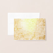 サンタのゴールドエルフワークショップ ホログラムカード 箔カード (封筒付き正面)