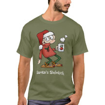 サンタのサイドキックかわいいおもしろいクリスマス漫画の男