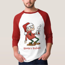 サンタのサイドキックかわいいおもしろいクリスマス漫画の男
