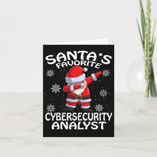 サンタのサイバーセキュリティお気に入りのアナリストのクリスマス カード (正面)