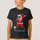 サンタのサッカーチームがサンタ・クリスマスを奪う Tシャツ (正面)