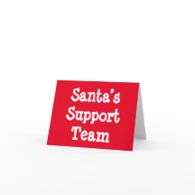 サンタのサポートチーム カード