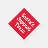 サンタのサポートチーム スタンダードカクテルナプキン (角)