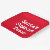 サンタのサポートチーム ペーパープレート (傾斜あり)