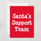 サンタのサポートチーム ポストカード (正面/裏面)