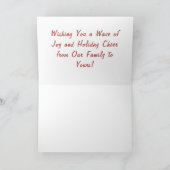 サンタのサーフボード シーズンカード (内部)