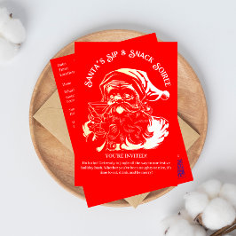 サンタのシップ＆スナック ソワレ クリスマスパーティ 招待状