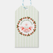 サンタのシールから ギフトタグ (正面)