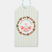 サンタのシールから ギフトタグ (裏面)