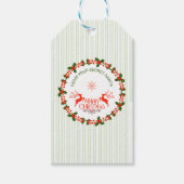 サンタのシールから ギフトタグ (正面)