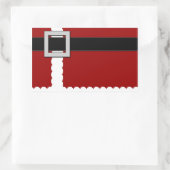 サンタのシール 長方形シール (バッグ)