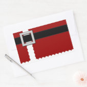 サンタのシール 長方形シール (封筒)