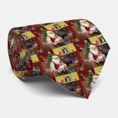 サンタのジャック・ラッセル・テリア(lkup) ネクタイ (ロール)