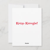 サンタのジョーク シーズンカード (裏面)