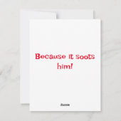 サンタのジョーク シーズンカード (裏面)