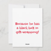 サンタのジョーク シーズンカード (裏面)