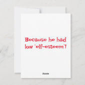 サンタのジョーク シーズンカード (裏面)