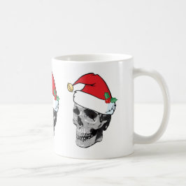 サンタのスカルのクリスマスのマグ コーヒーマグカップ