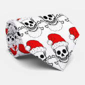 サンタのスカルのタイ ネクタイ (ロール)