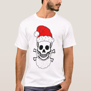 サンタのスカルのワイシャツ Tシャツ