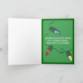 サンタのスカルの休日カード シーズンカード (内部)