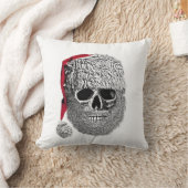 サンタのスカル クッション (ブランケット)