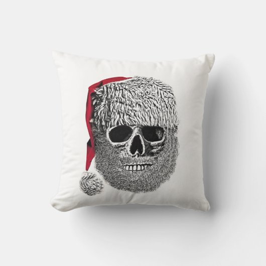 サンタのスカル クッション (正面)