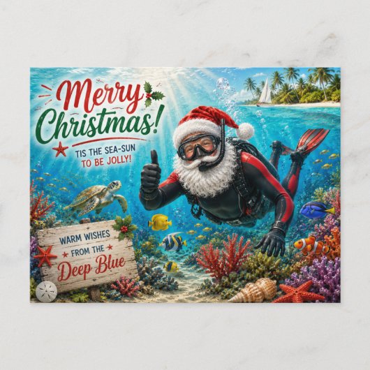 サンタのスクーバダイビング クリスマス (正面)