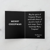 サンタのスケルトンでクリスマスをスプーキーに カード (内部)