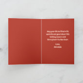 サンタのスケート | レトロなローラースケートのクリスマス シーズンカード (内部)