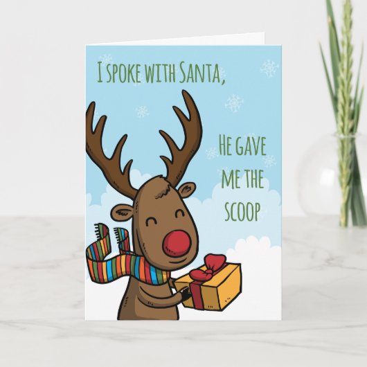 サンタのスコップ シーズンカード (正面)
