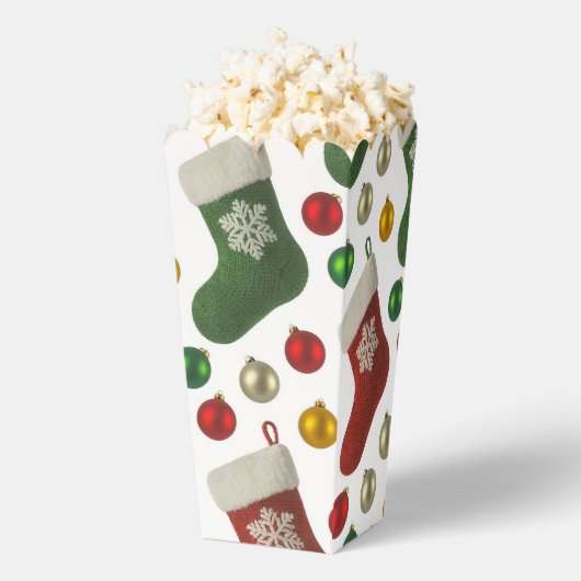 サンタのストッキング フェイバーボックス (はじけた状態)