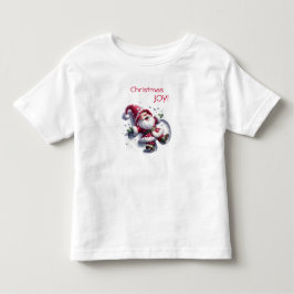 サンタのスノーエンジェル - クリスマスの喜び! トドラーTシャツ