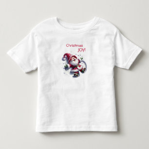 サンタのスノーエンジェル - クリスマスの喜び！ トドラーTシャツ