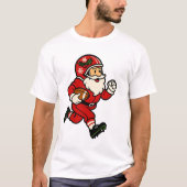 サンタのスプリントフットボール Tシャツ (正面)