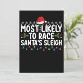 サンタのスリーのクリスマスホリドでレースをする可能性が最も高い 招待状 (スタンド正面)