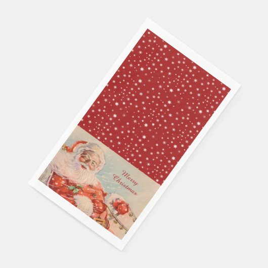 サンタのスレイライド ヴィンテージ クリスマス プレートマット (コーナー)