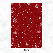 サンタのスレイ＆スノーフレークのクリスマスパーティー 招待状