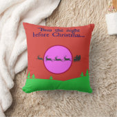 サンタのスレイ 信用できるトナカイ 満月 クッション (ブランケット)