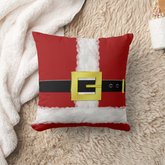 サンタのスーツのクリスマスの枕 クッション (ブランケット)