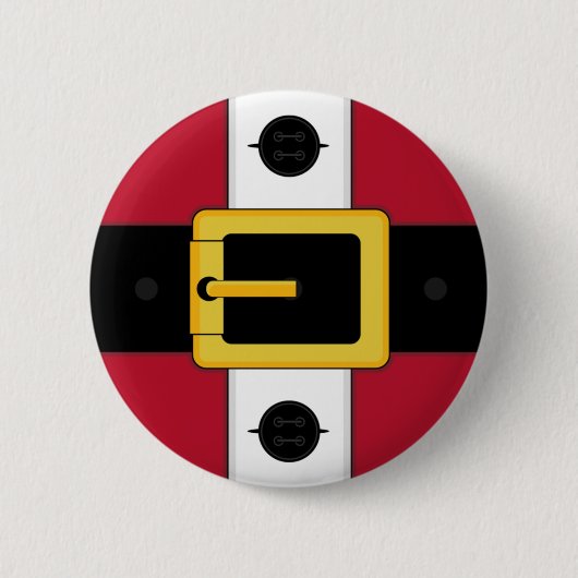 サンタのスーツのクリスマスボタンのバッジ 缶バッジ (正面)