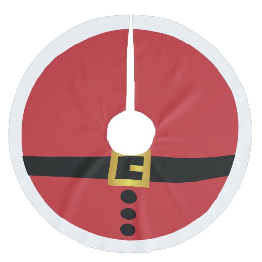 サンタのスーツの木のスカート ブラッシュドポリエステルツリースカート (正面)