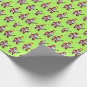 サンタのセレナーデ:ギタージンルステッカー ラッピングペーパー (角)